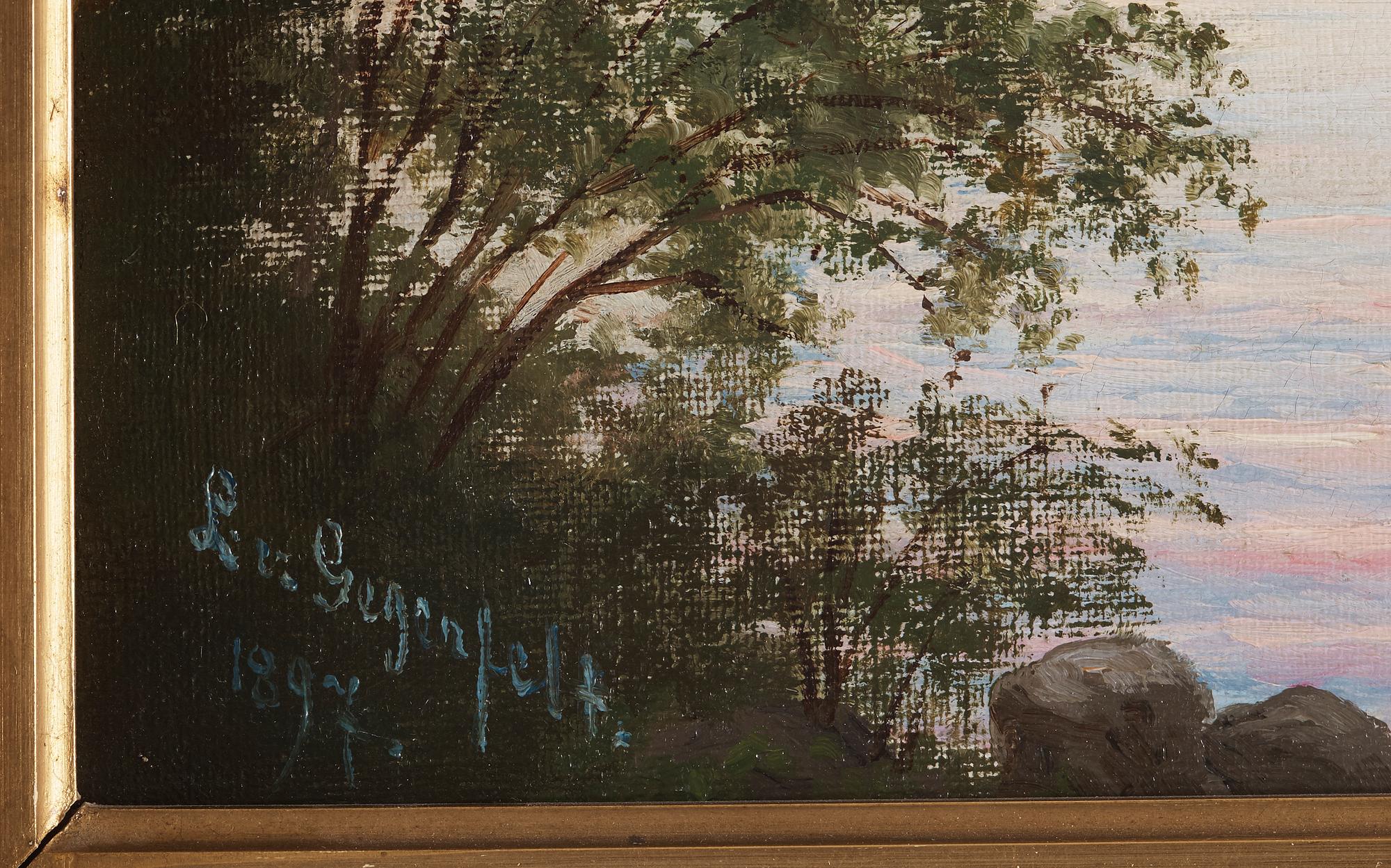 LOTTEN VON GEGERFELT, oil on canvas, signed L v. Gegerfelt and dated 1897.