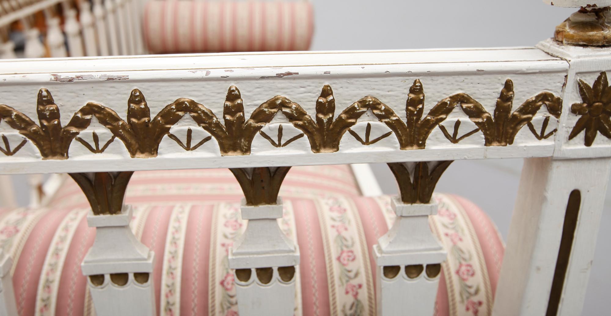 SOFFA, gustaviansk stil, 1800-tal.