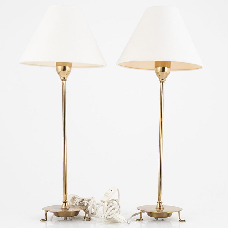 Josef Frank, a pair of model "2552" table lamps, Firma Svenskt Tenn, Sweden.