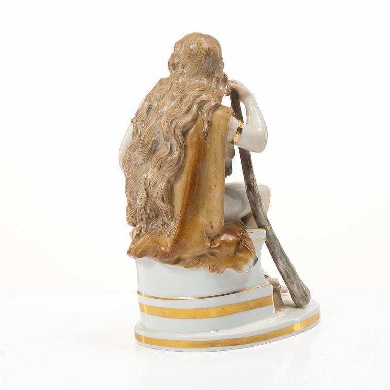 Meissen, Figurin, porslin, "Omphale", Ludwig Schwanthaler, Meissen, Tyskland, omkring 1900.