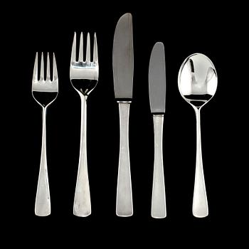BESTICKSERVISDELAR, 52 st , silver, "Sten Sture", Eric Löfman, MGAB Linköping, 1900-talets andra hälft. Vikt ca 2000 g.