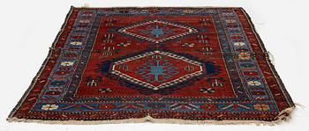 An antique Kazak rug, South Caucasus, c. 172 x 125 cm.