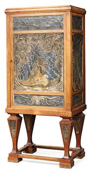 892. A Swedish Art Noveau cupboard by N. Kreuger and E. Lundström dated 1897.