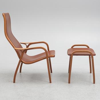 Yngve Ekström, armchair with footstool, "Lamino", Swedese, 2011.