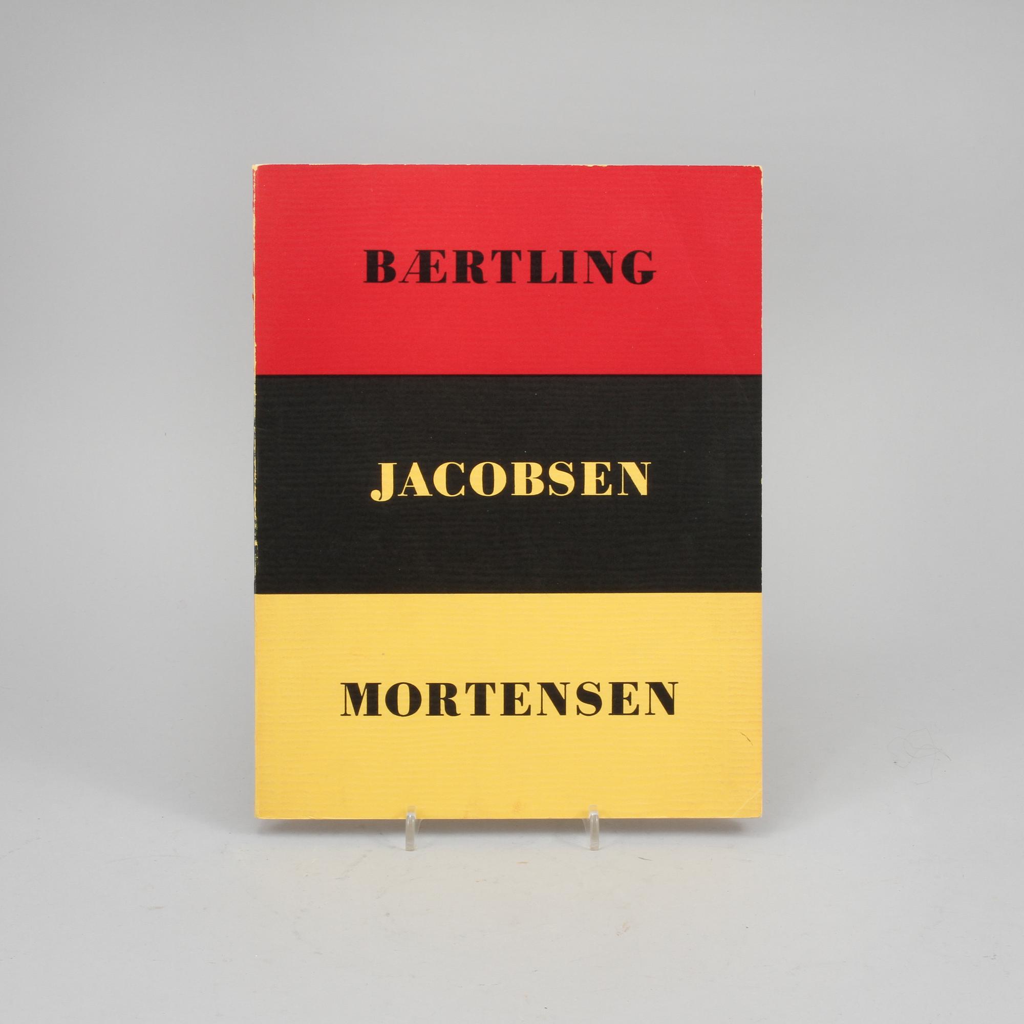 BOK, "Konkret Realism, Baertling, Jacobsen, Mortensen", Åke Nyblom & Co Boktryckeri AB, Stockholm. 1956.