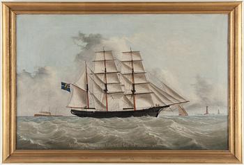 OKÄND KONSTNÄR 1800-TAL, Olja på duk, daterad 1871.