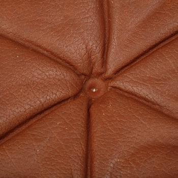 Torbjørn Afdal, a 'Hunter' leather easy chair and ottoman, Bruksbo, Norway, 1960's/70's.