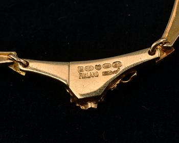 Björn Weckström, KAULAKORU, kultaa 18K, sign. BW, Lapponia 1971. Paino 36,8 g.