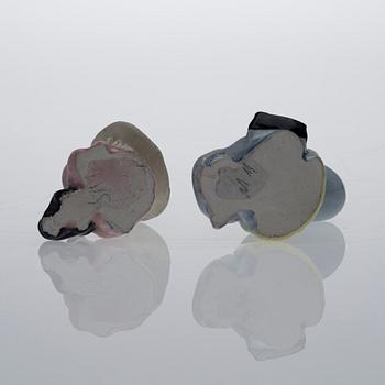 MINIFIGURIINIT, 2 kpl, keramiikkaa, "Muumi", Signe Hammarsten-Jansson, 1950-luku.