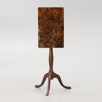 A folding table, early 19th century.