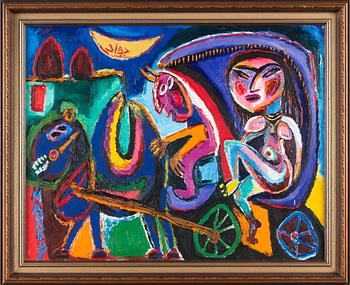 Djavad Mirdjavadov, Woman with Devil on Cart.