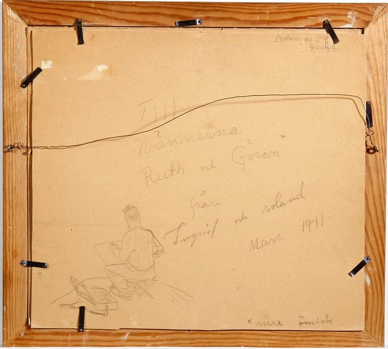 SVENSSON, ROLAND, pastell. Sign och dat.