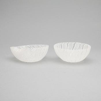 SKÅLAR, 2 st. Glas. Italien.