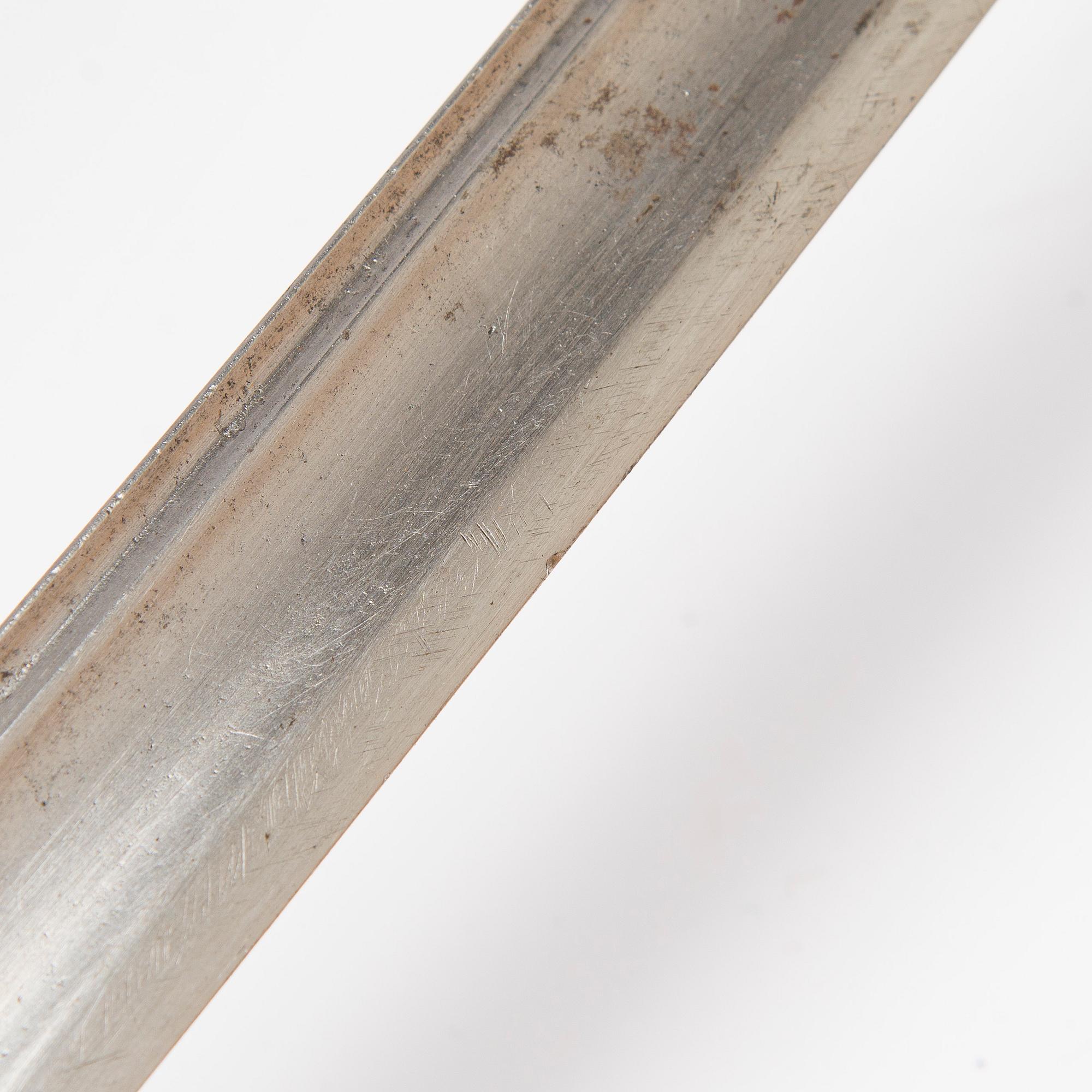 Sabre, Finnish, model 1927 (French model 1822) with scabbard.