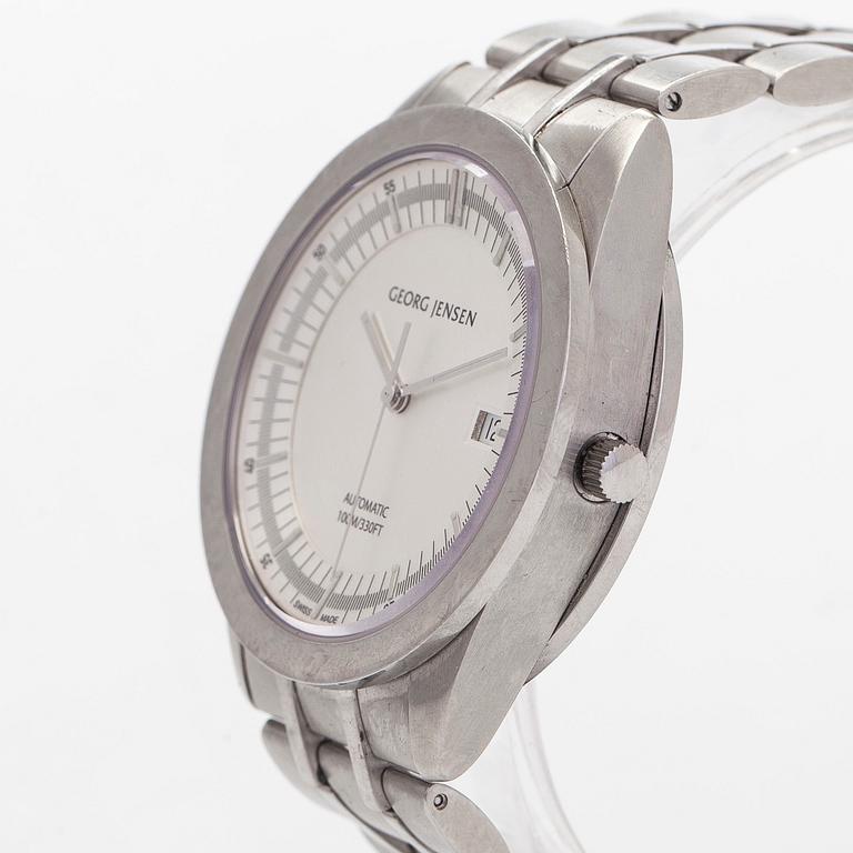 Georg Jensen, Vice, design Barth Nussbaumer, armbandsur, 40 mm.