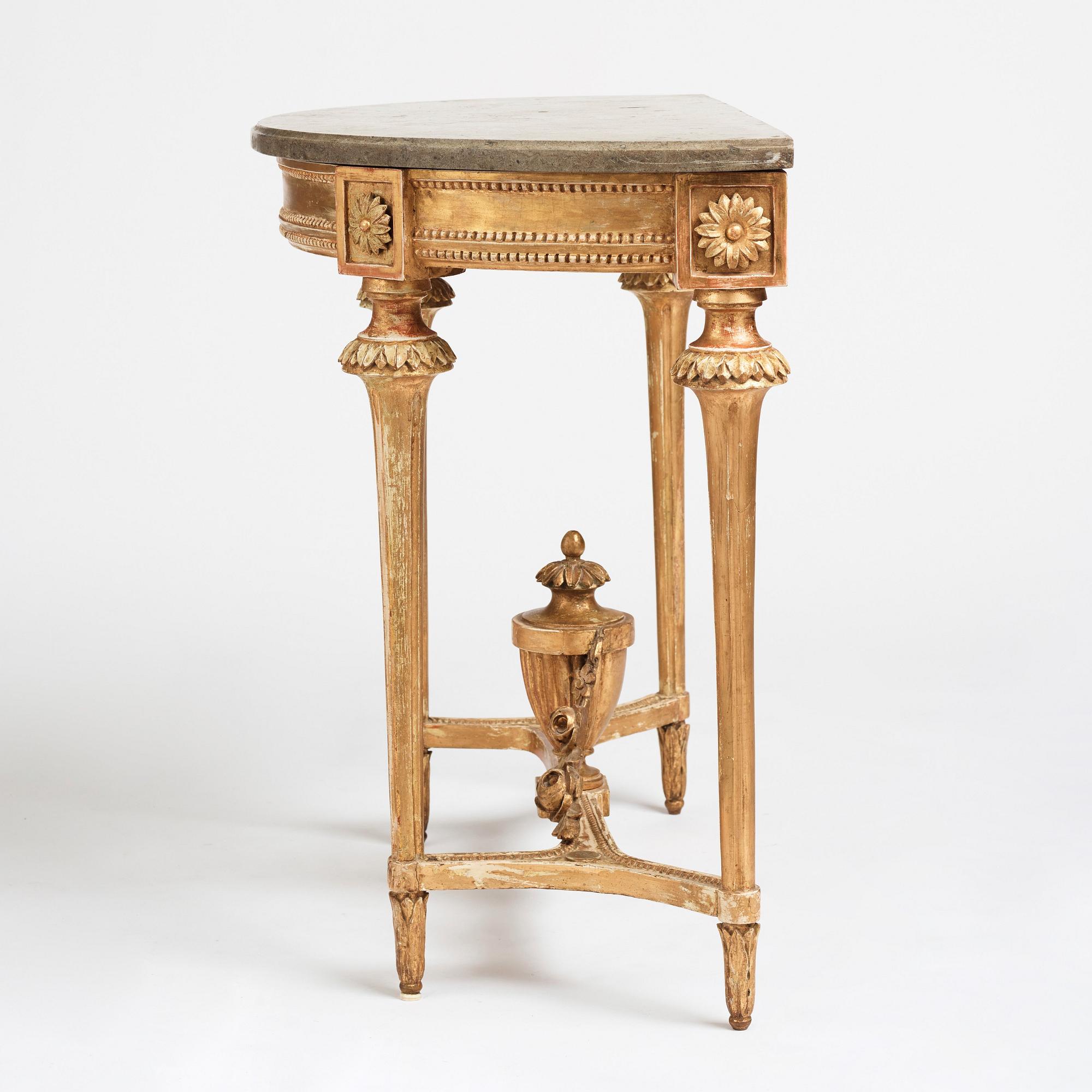Konsolbord, Stockholmsarbete 1700-talets andra hälft, Gustavianskt.