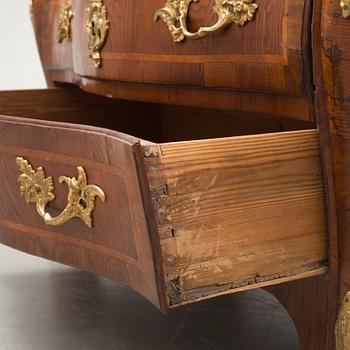 A rococo bureau, Sweden, 18th century.