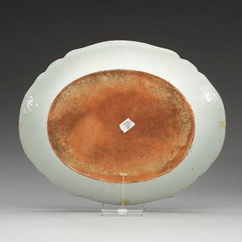 FAT, kompaniporslin. Qing dynastin, Qianlong (1736-95).