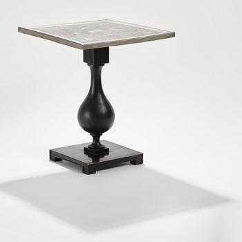 Anna Petrus, a pewter top tray table on a base by Uno Åhrén, executed in her studio, Stockholm, ca 1922-25.