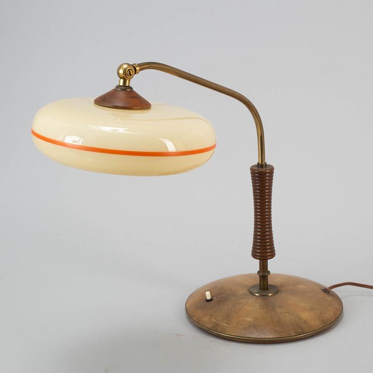 A 1930's art déco table light.