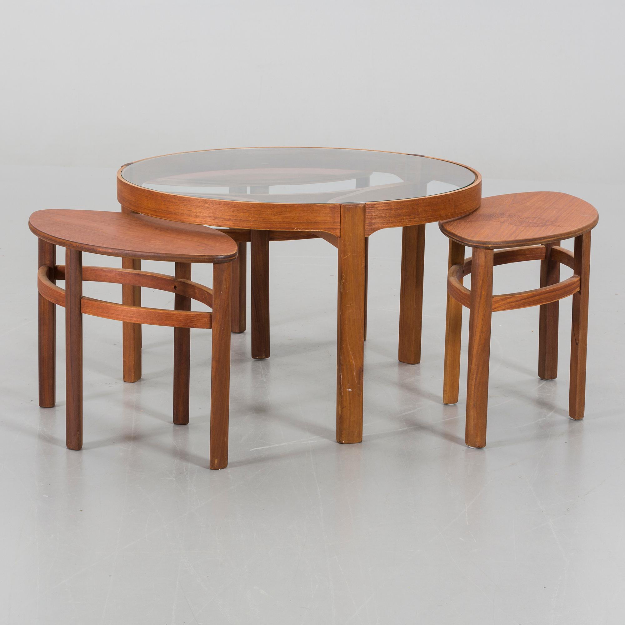 SOFFBORD/SATSBORD, 4 delar, G-plan.