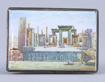 DOSA, silver samt emalj. 1900-tal.