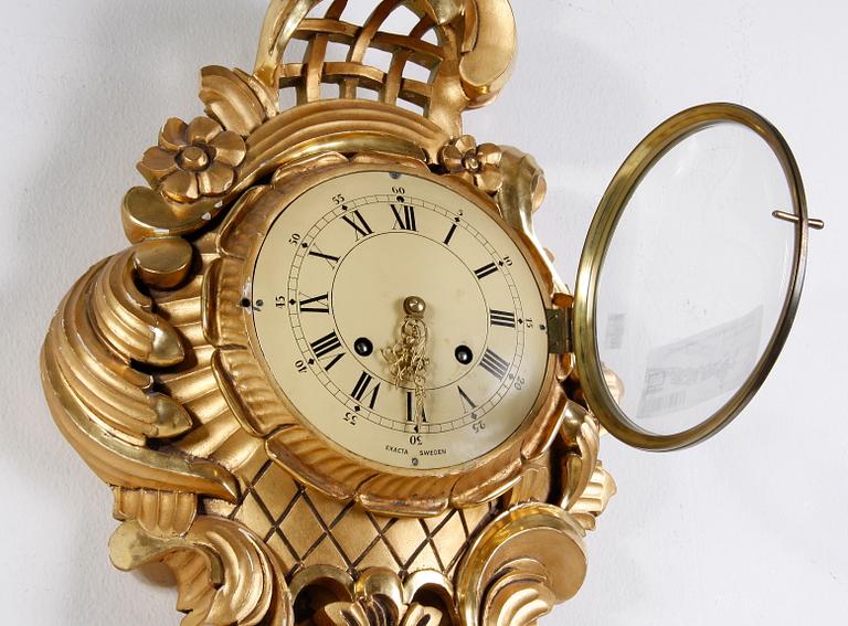 VÄGGPENDYL, rokokostil, 1900-tal.