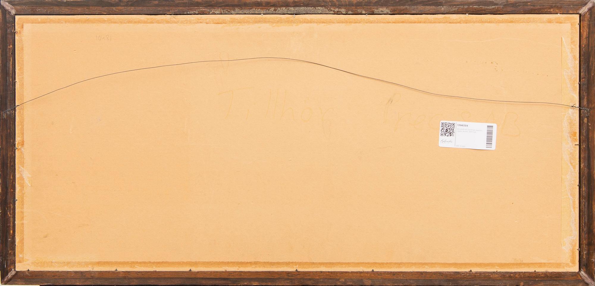 Akvarell och tusch på papper, Japan, Kyoto, 1800-tal.