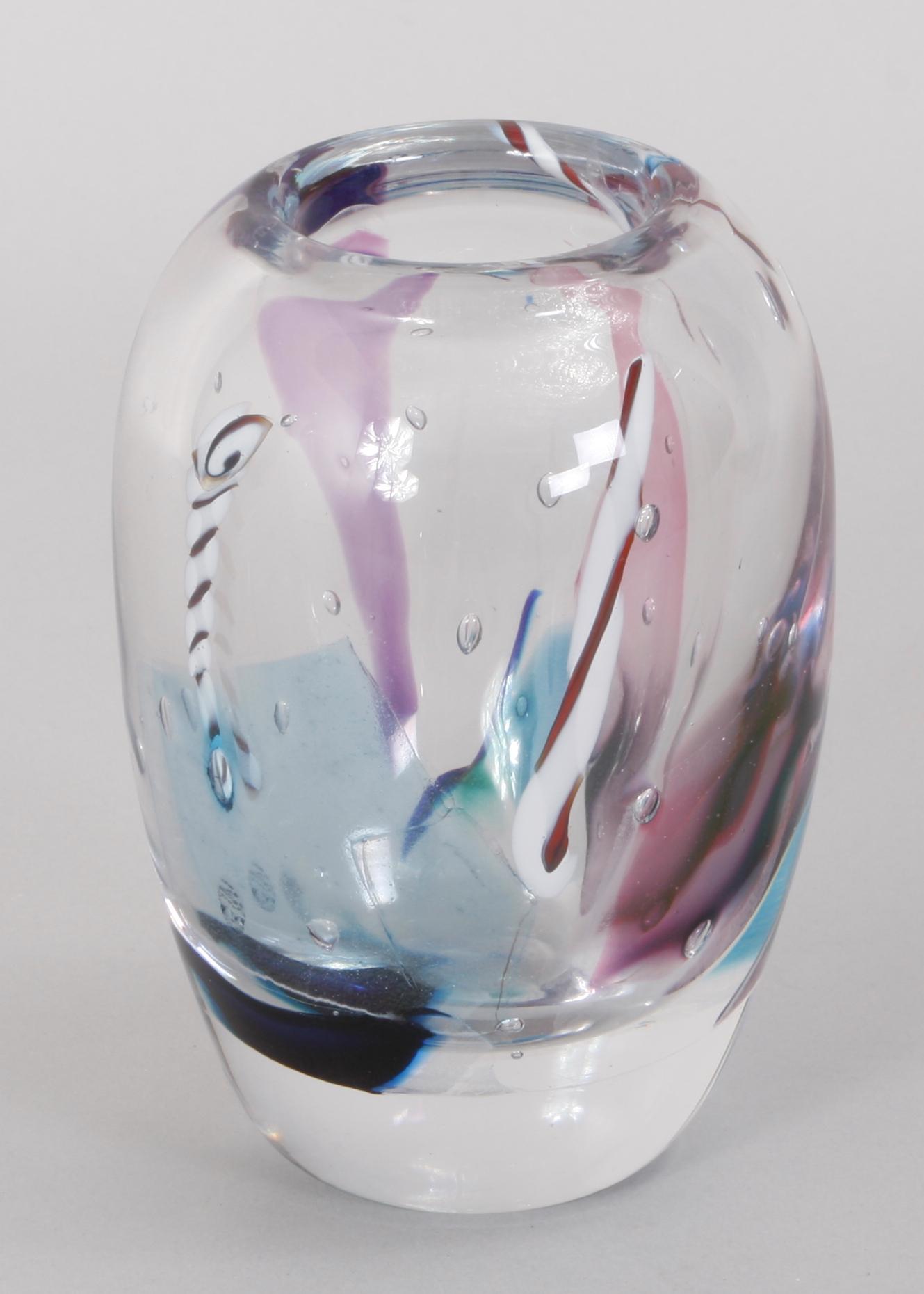 VAS, glas, Bertil Vallien, kosta Boda, sign o numr 1/500.
