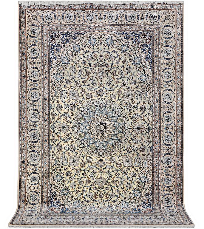 Matta, Nain, part silk, 6 laa, ca. 283 x 180 cm.