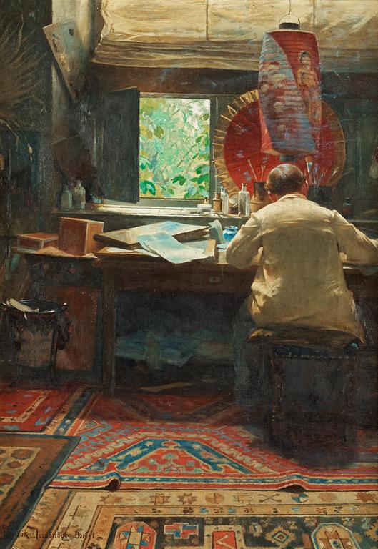 Henrik Nordenberg, The artist's studio.