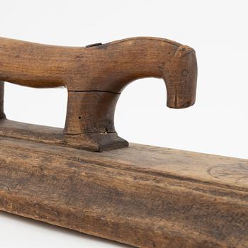 A set of four pieces of Swedish provincial handicraft, 19th century.