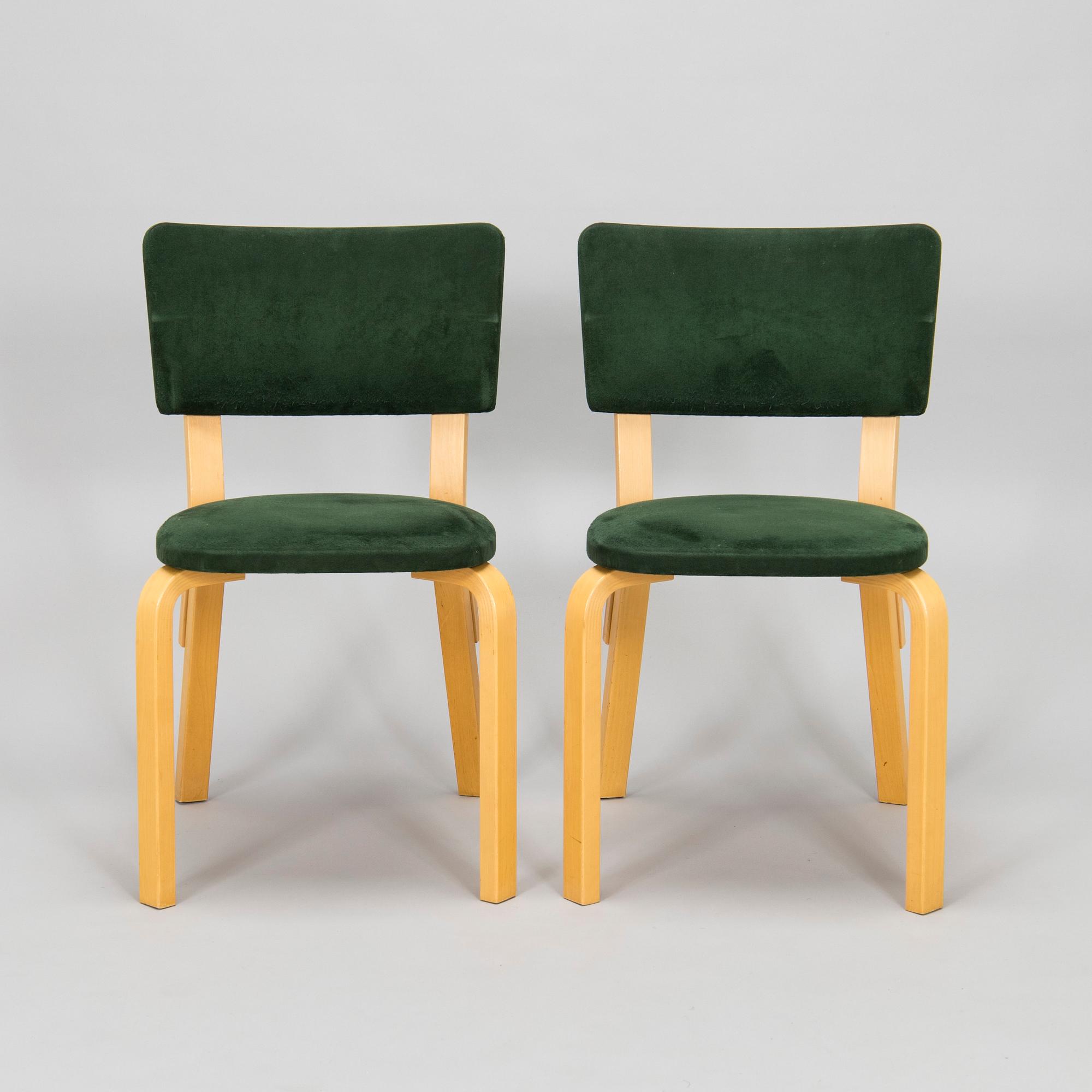 Alvar Aalto, Ten late-20th century '63' chairs for Artek.