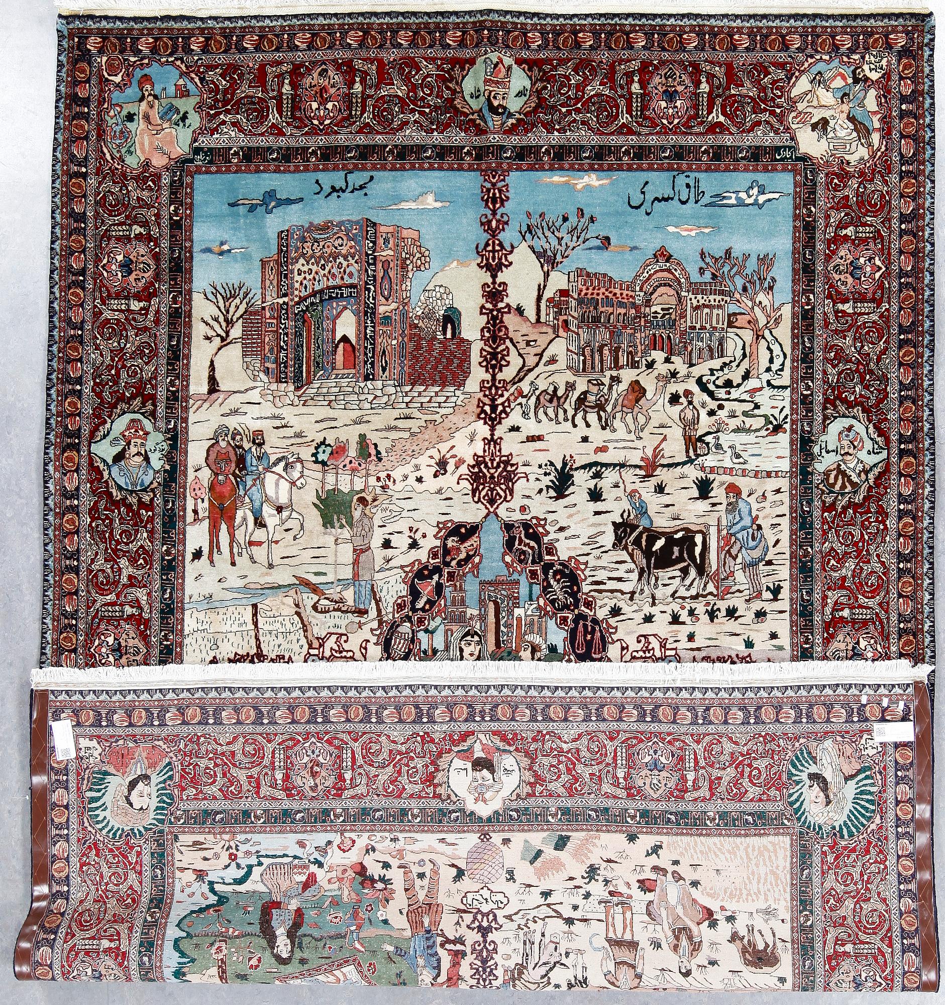 MATTA, old Täbris figural. Ca 305x220 cm.