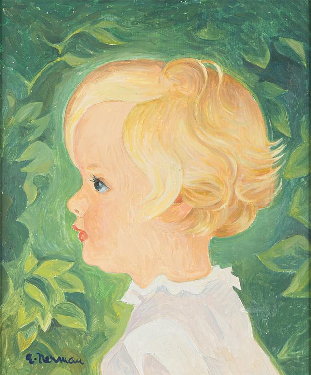 Einar Nerman, portrait of a child.