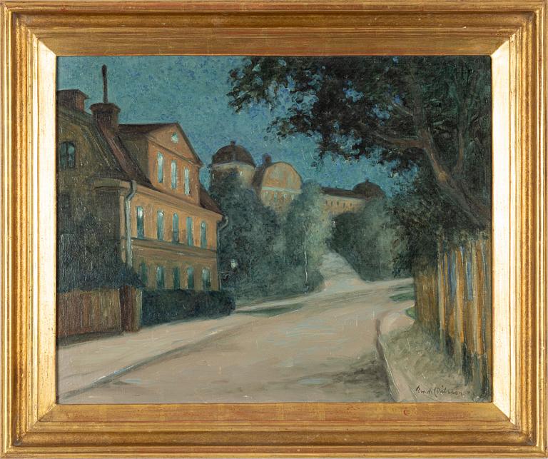 Ernst Nilsson, View of Uppsala Castle and Clason's Estate from Övre Slottsgatan.