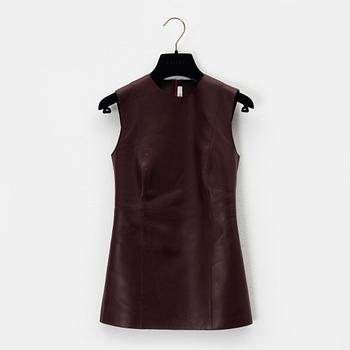 Céline, a leather top, size 36.