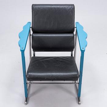 YRJÖ KUKKAPURO, A 1980s 'Experiment' lounge chair for Avarte, Finland.