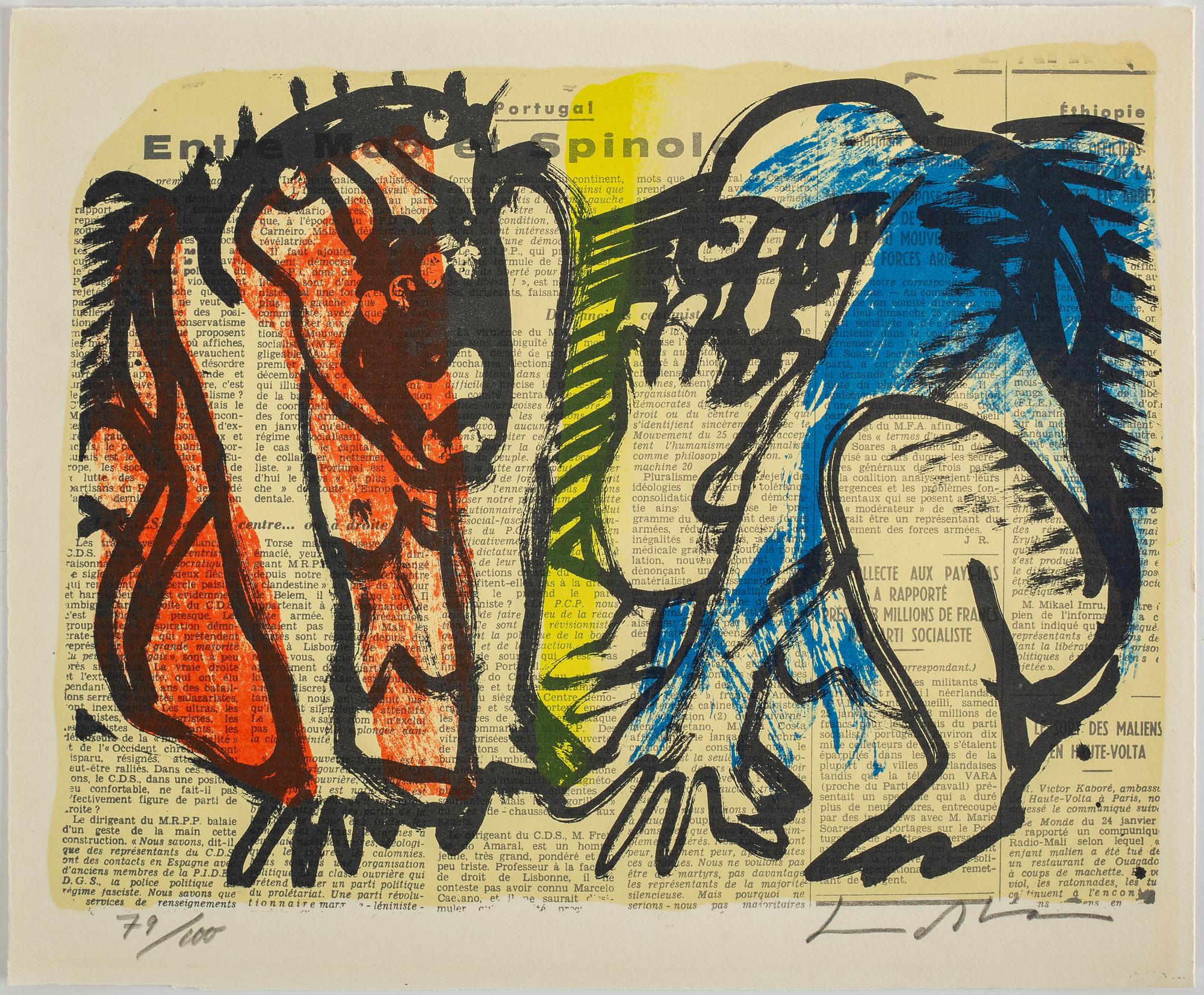 BENGT LINDSTRÖM, portfolio with 15 litographs in colour. Signed and numbered 79/100.