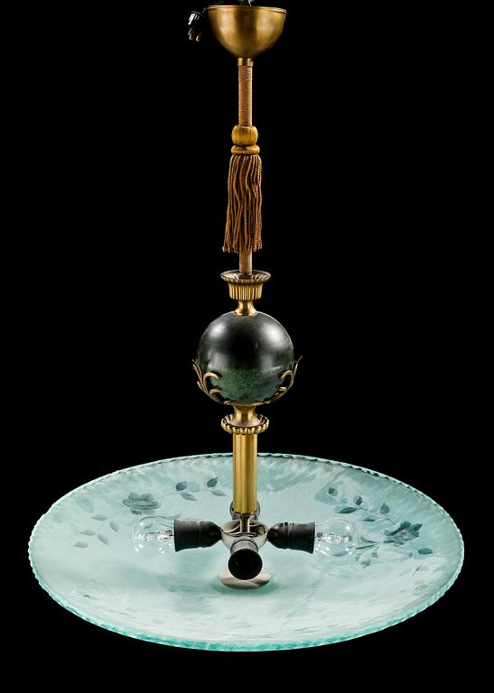 TAKLAMPA, Sverige, 1900-talets andra kvartal. Höjd ca 80 cm.