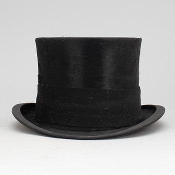 HÖG HATT med ask, tidigt 1900-tal.
