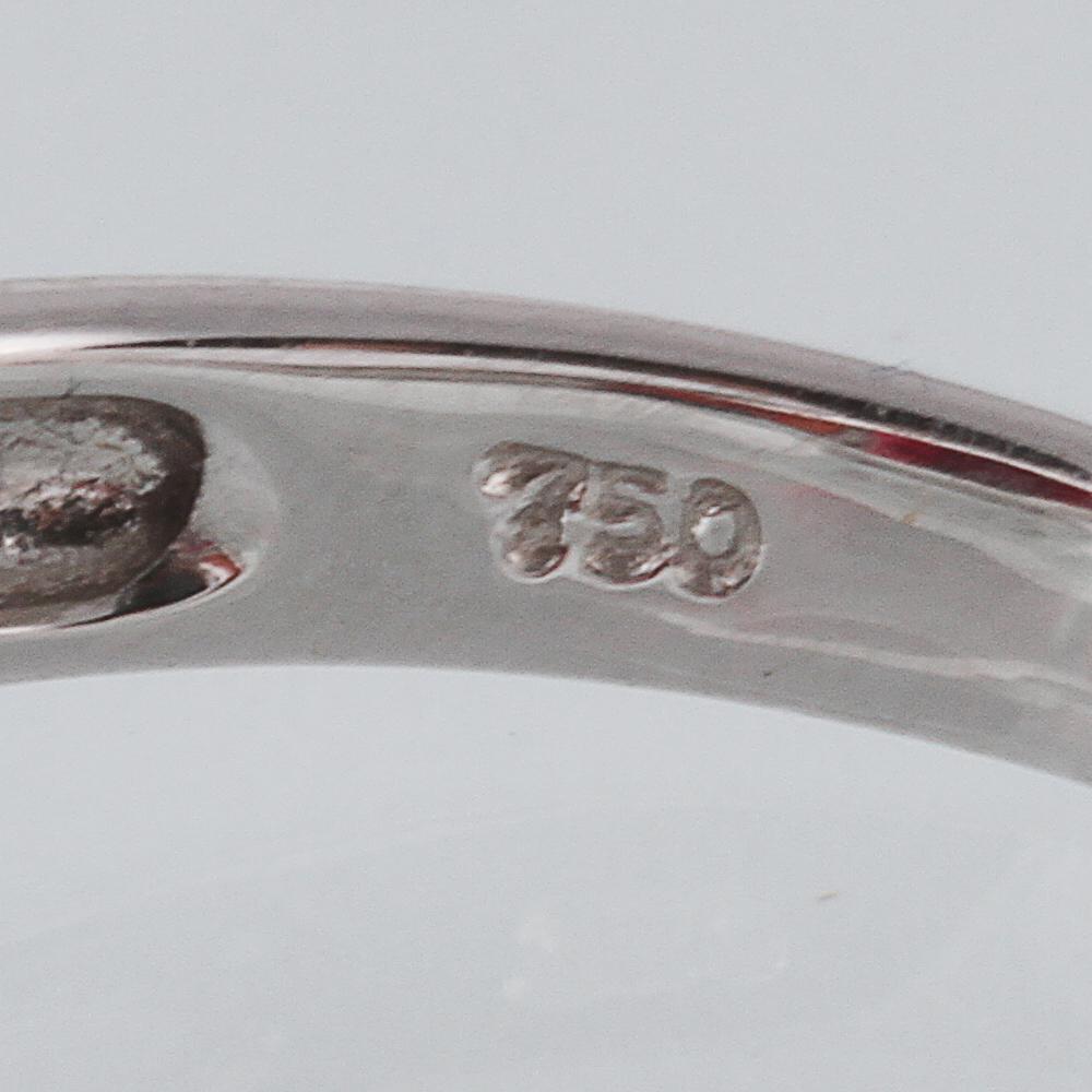 RING, 18K vitguld med fasettslipade granater ca 7.18 ct. Vikt 4,6 gram.