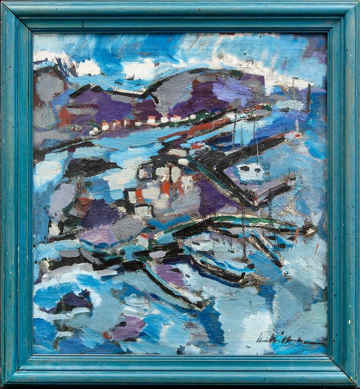 Unknown artist, oil on canvas, signed, around the middle of the 20th century.