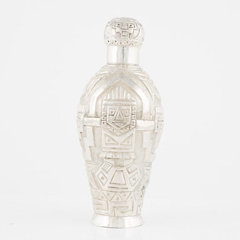 A silver decanter, Peru, second half of the 20th Century.