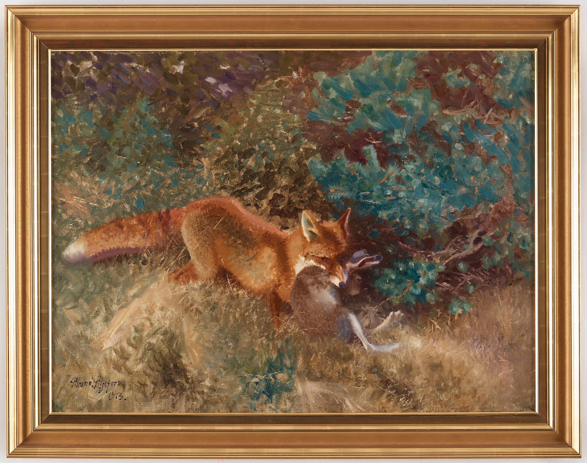 Bruno Liljefors, BRUNO LILJEFORS, oil on canvas, signed Bruno Liljefors and dated 1913.