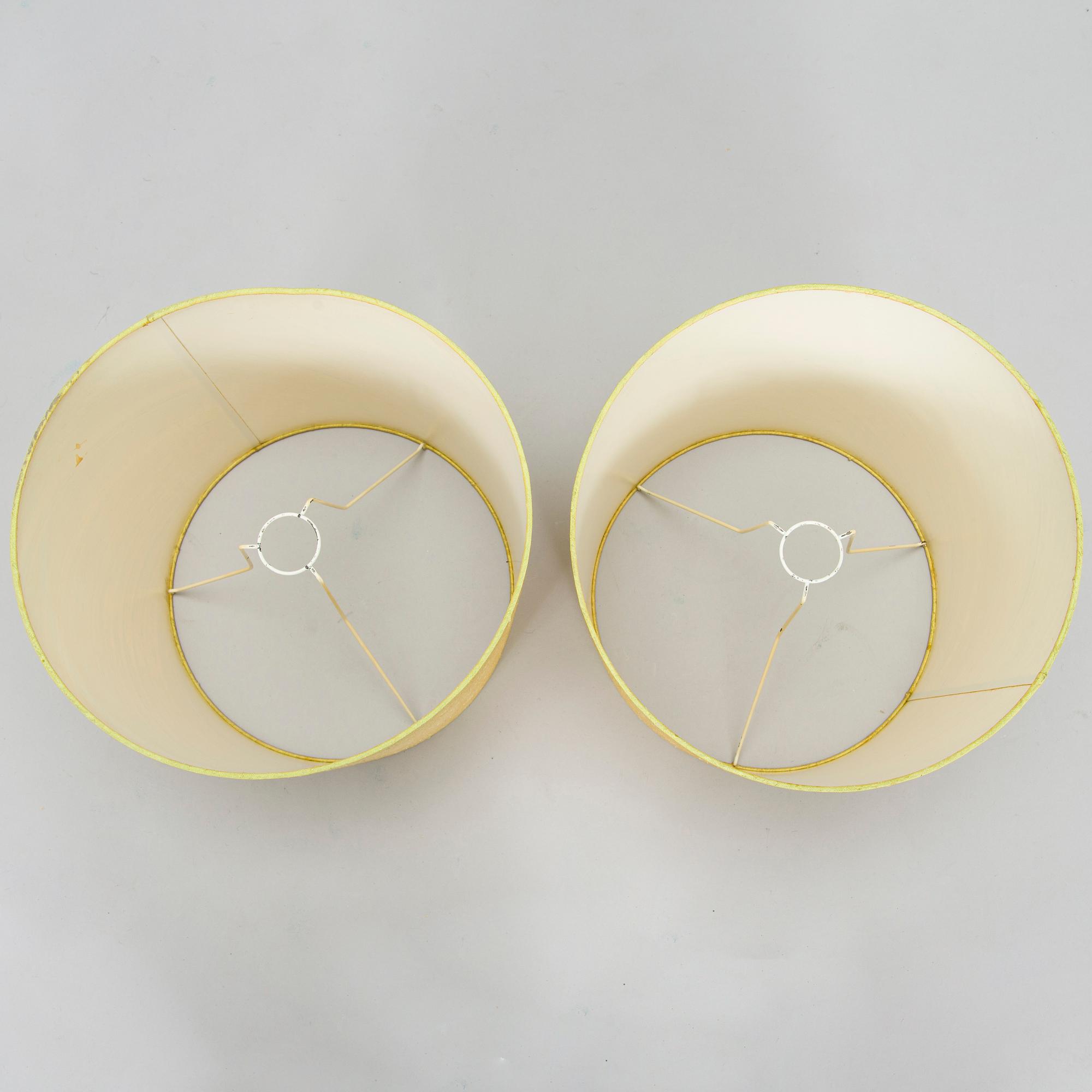 A pair of late 20th century table lamps, Bergboms.