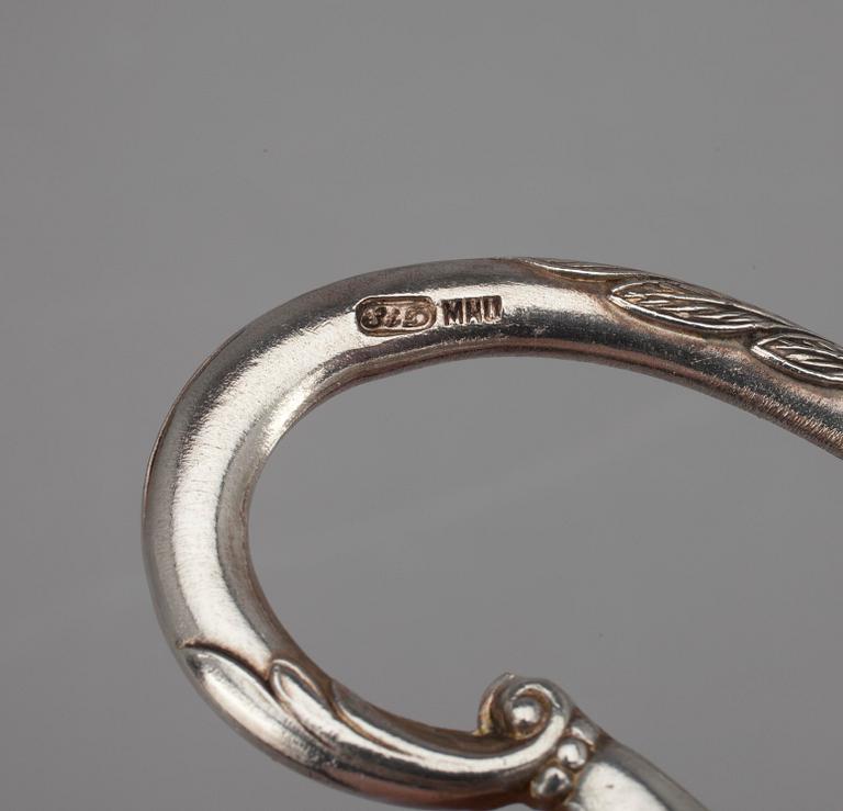 TEGLASHÅLLARE, 2+4, försilvrade, Sovjet, 1900-talets senare hälft.