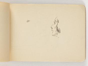 Lotte Laserstein, 10 små skissblock med teckningar.