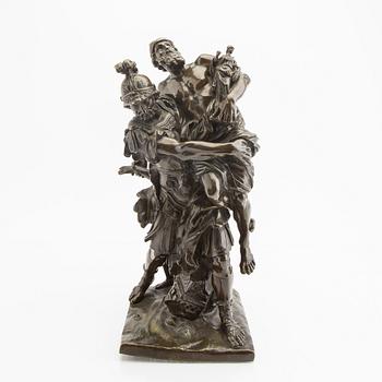 Pierre Lepautre Efter, Aeneas räddar Anchises ur det brinnande Troja.