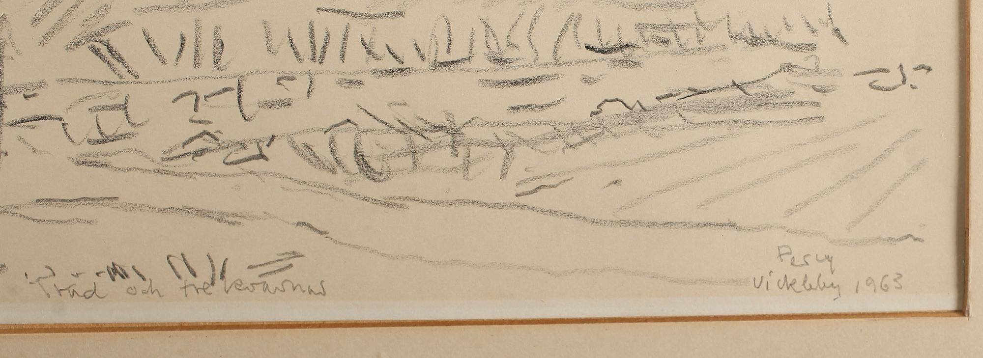 ARTHUR PERCY, blyerts, signerad, daterad Vickleby 1963.